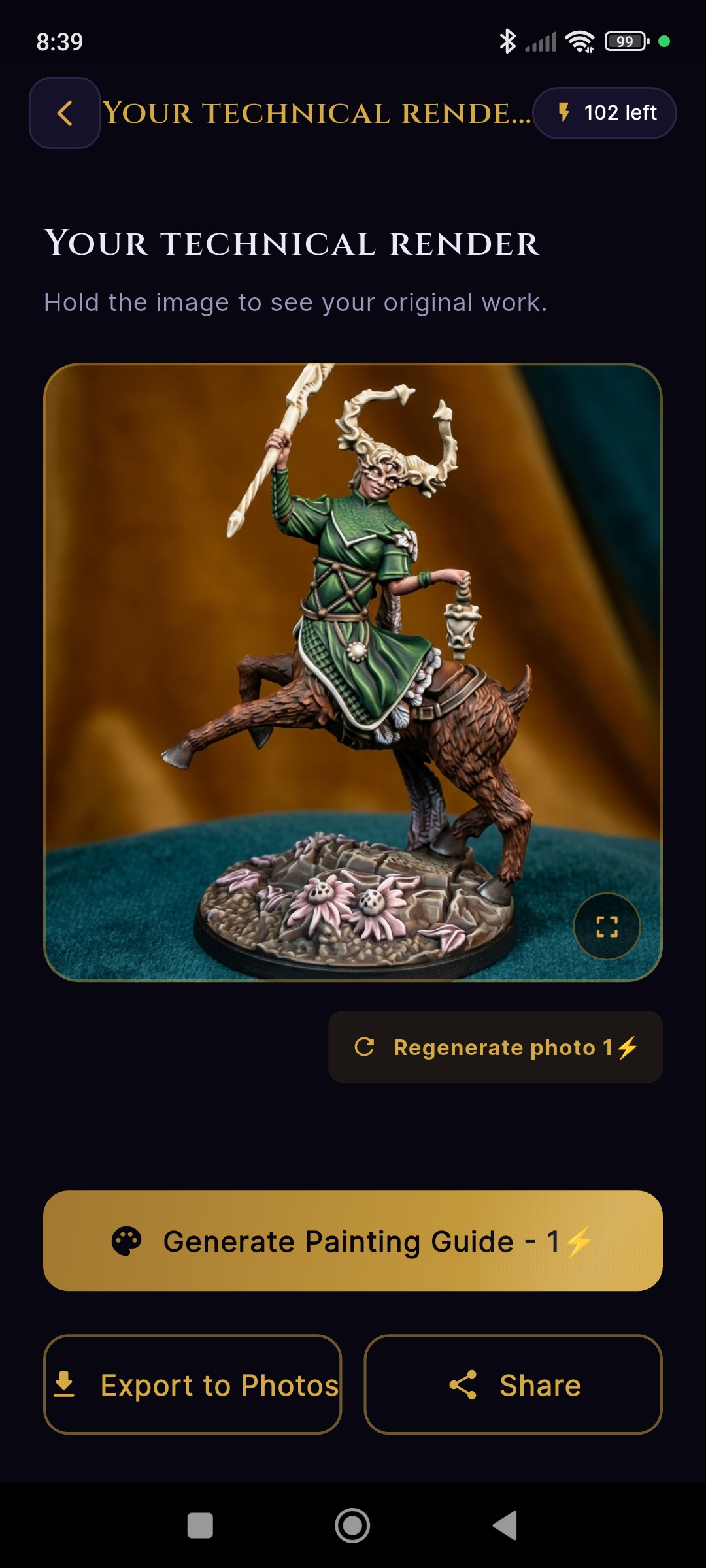 Aperçu de l'application GreyForge